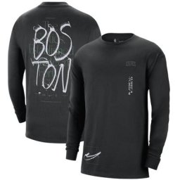 T-shirt à manches longues Nike Max 90 1 Boston Celtics - Noir - Homme