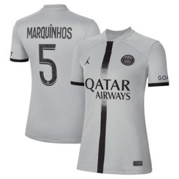 Maillot PSG Jordan Extérieur Stadium 22/23 - Femme avec flocage Marquinhos 5