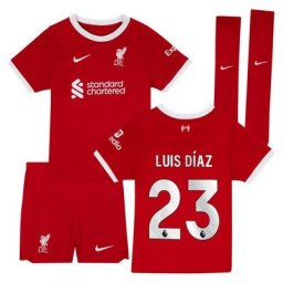 Kit Liverpool Domicile Nike Stadium - 23/24 - Jeune Enfant avec flocage Luis Díaz 7