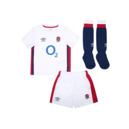 Kit de réplique d'Angleterre Rugby Domicile 2021/22 - Blanc - Bébé