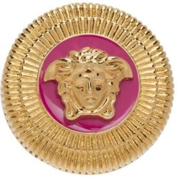 Versace Bague biggie dorée à méduse
