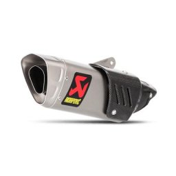 Silencieux arrière en titane en ligne Akrapovic, argent