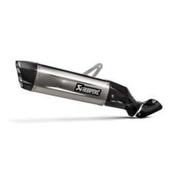 Silencieux arrière en titane en ligne Akrapovic, argent