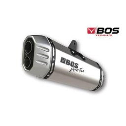 BOS End Pot Desert Fox BMW R 1200 GS, 17-, slip on, EG-Euro 4, Stainless Steel, argent