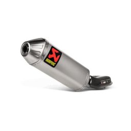 Silencieux arrière en titane en ligne Akrapovic, argent