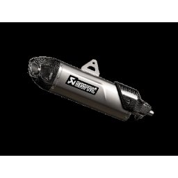 Akrapovic Slip-On Line Titanium Silencieux arrière, noir-gris