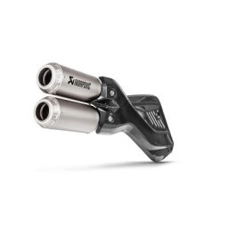 Silencieux arrière en titane en ligne Akrapovic, argent