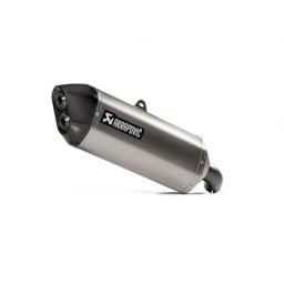 Silencieux arrière en titane en ligne Akrapovic, argent