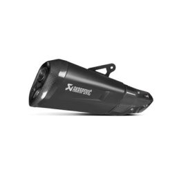 Silencieux arrière en titane en ligne Akrapovic, noir-gris