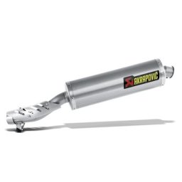 Silencieux arrière en titane en ligne Akrapovic, argent