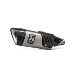 Silencieux arrière en titane en ligne Akrapovic, argent