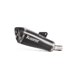 Silencieux arrière en titane en ligne Akrapovic, noir-gris