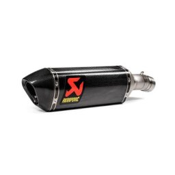 Silencieux arrière en carbone Akrapovic Slip-On Line, noir-charbon