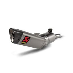 Silencieux arrière en titane en ligne Akrapovic, argent