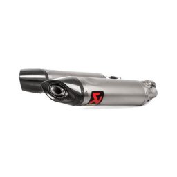 Silencieux arrière en titane en ligne Akrapovic, argent