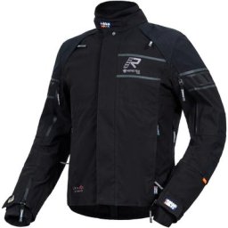 Rukka Raptor-R Veste textile de moto, noir-argent, taille 56