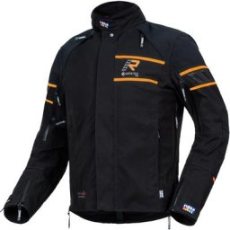 Rukka Raptor-R Veste textile de moto, noir-orange, taille 48