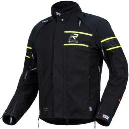 Rukka Raptor-R Veste textile de moto, noir-jaune, taille 48