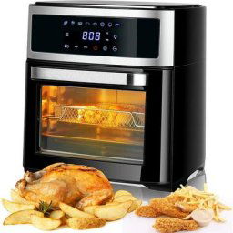 Relax4life - Friteuse Électrique à Air sans Huile - 1700W - 13 L, Température Réglable 45-200 ℃avec