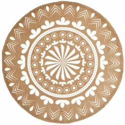 Set de table rond en toile de jute