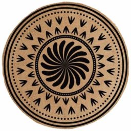 Set de table rond en toile de jute