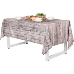 Nappe de Nol Rectangulaire Couverture de Table Cuisine Fête Lavable Polyester Vaisselle Salle à