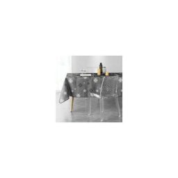 Douceur D'intérieur - Nappe rectangulaire (L240 cm) Enchanté Gris anthracite