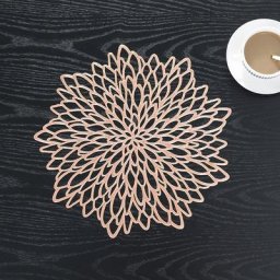 4 Pcs Sets de Tables Évider Rond, Tapis à Tables en pvc Antidérapant Lavables Résistant à l'usure à