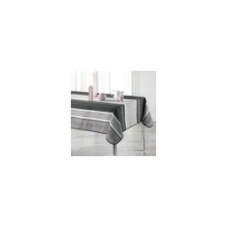 Douceur D'intérieur - Nappe rectangulaire (L240 cm) Atrium Anthracite