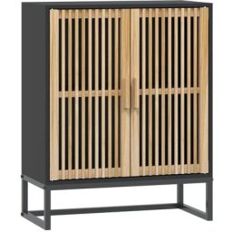 Vidaxl - Buffet noir 60x30x75 cm bois d'ingénierie Black