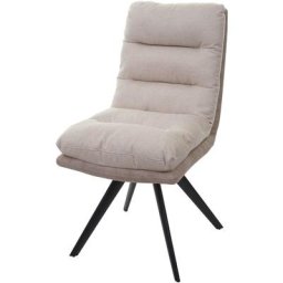 Chaise de salle à manger HHG 847, chaise de cuisine chaise, pivotante Auto-Position tissu/textile