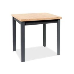 Table à manger 4 couverts - Noir / Beige foncé - l 90 x p 65 x h 75 cm - Livraison gratuite - Beige