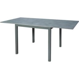 Table à manger avec ouverture livre, Console de cuisine auxiliaire, Table extensible, 90x90h76 cm,