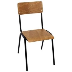 Chaise écolier noir - Noir