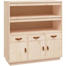 Buffet haut 100x40x108,5 cm Bois massif de pin Vidaxl Marron