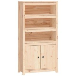 Buffet haut 80x35x154 cm Bois massif de pin vidaXL - Marron