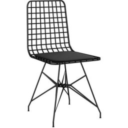 Chaise style industriel Liang Métal Noir - Noir