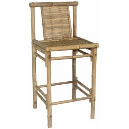 Chaise de bar en bambou naturel Taman - Legno chiaro