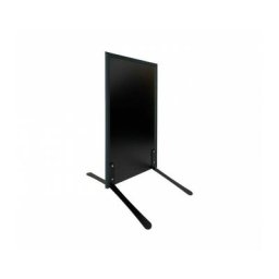 Interface Plv - Panneau trottoir avec cadre anthracite sur piétement noir effet ressorts
