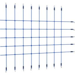 Filet d'escalade 200x150 cm Bleu,Polyéthylène,Capacité de charge maximale 100 kg