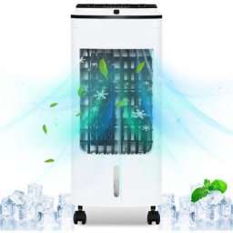 Rafraîchisseur d'air mobile Ventilateur ioniseur humidificateur purificateur d'air 5 l avec 3