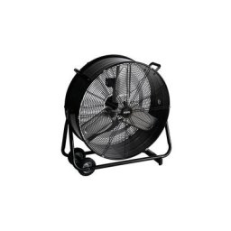 Ventilateur de sol - tambour - métal - ø 60 cm - noir