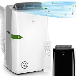 Climatiseur Mobile Silencieux, Climatiseur 4 en 1, Mode Nuit, Déshumidificateur, Ventilateur, Mini