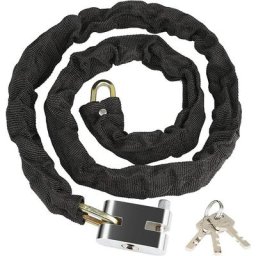 Chaîne Antivol Vélo avec 3 Clé [120cm/5.5mm], Étanche Cadenas de Velo Sécurité Acier Haute Dureté,