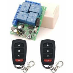 Interrupteur de télécommande Universel, récepteur de Relais rf ac 230V/220V 10A 4CH 433Mhz avec 2