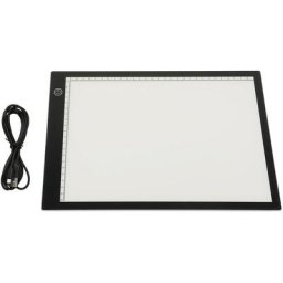 Tablette Lumineuse A4, UltraMince Portable Lumineuse Dessin led Avec 3 Luminosité Réglable Table à