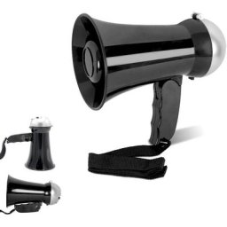 Fishtec - Mini Mégaphone - 10 w - Haut-parleur et Sirène - Volume réglable
