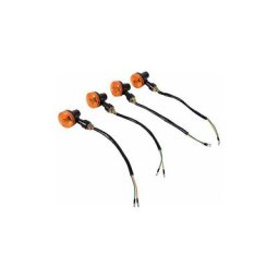 4pcs 12V Universel Indicateur de Clignotant de Moto Orange