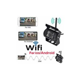 Camera de recul sans fil wifi hd 12V-24V pour camion Grand Angle 170 degre Distance de transmission