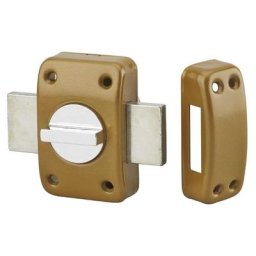 Verrou de Securite Reversible à Bouton pour Porte avec Cylindre 45 mm Serie 843